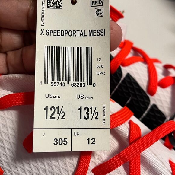 NWT adidas X Speedportal Messi 3  White Soccer Cleats - Picture 7 of 10